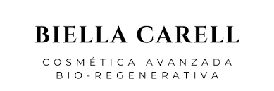 Valerie Millet Biella Carell Cosmética Avanzada Bio-Regenerativa" en texto negro sobre fondo blanco, sugiriendo cosmética bio-regenerativa avanzada. Bienestar Holistico